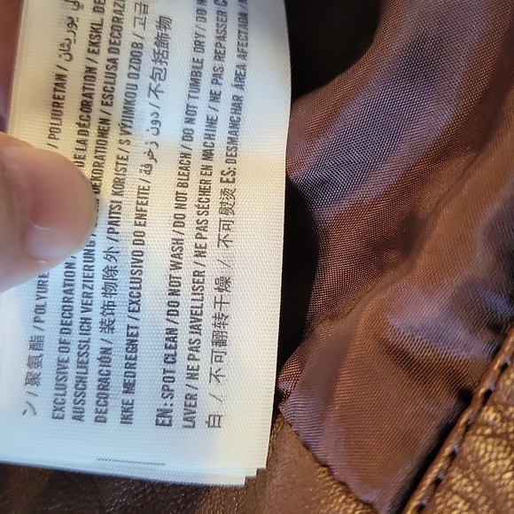 Hollister Faux leather jacket with Faux fur collar - Picture 10 of 14